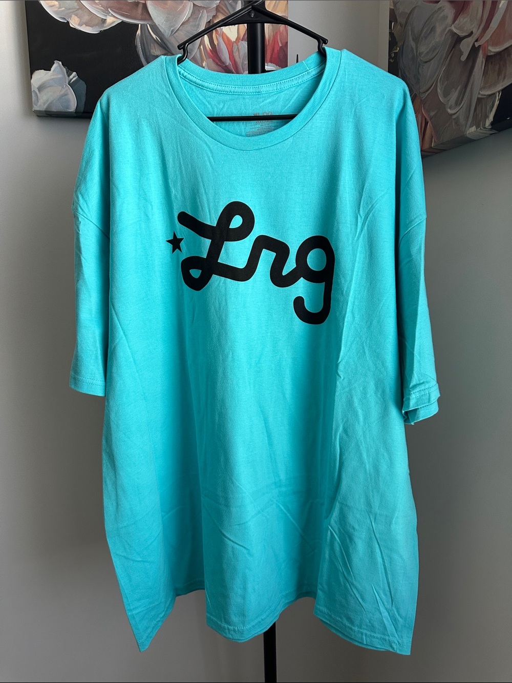 LRG Teal Blue Graphic Short Sleeve Tee